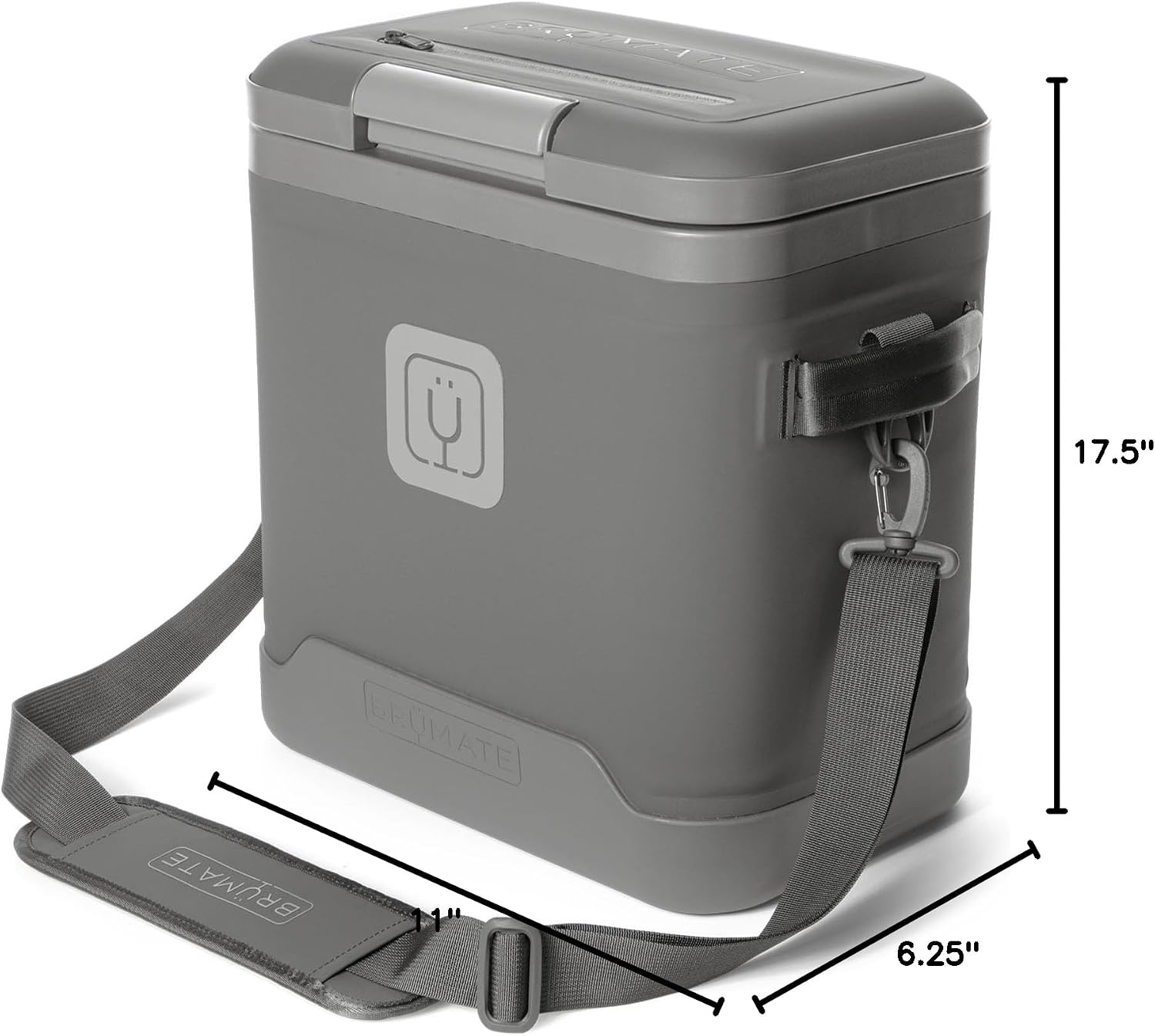 image:imageBrMate MagPack Insulated Soft Cooler Leakproof Zipperless Magnetic Seal 48 Hour Ice Retention 12 18 24 Can SizesGraphite 18 Cans