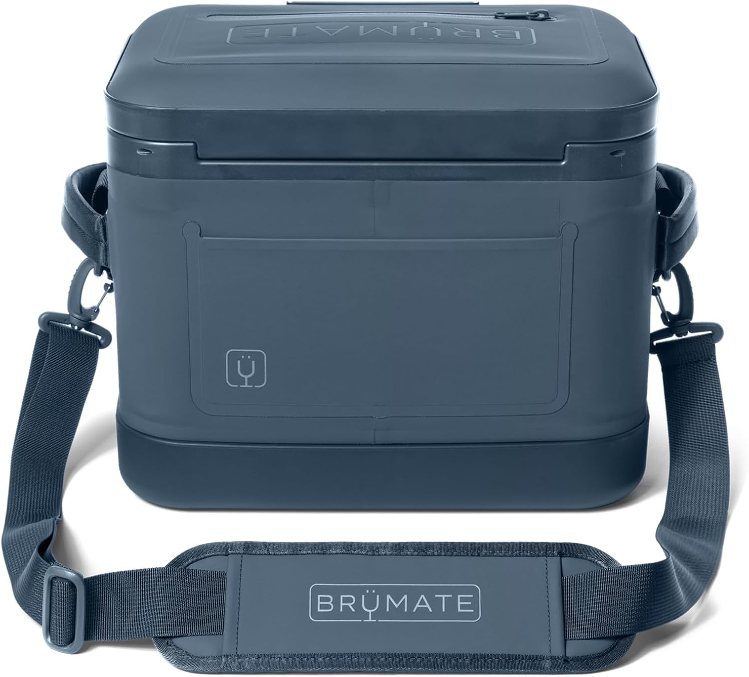 image:imageBrMate MagPack Insulated Soft Cooler Leakproof Zipperless Magnetic Seal 48 Hour Ice Retention 12 18 24 Can SizesNightfall Blue 12 Cans