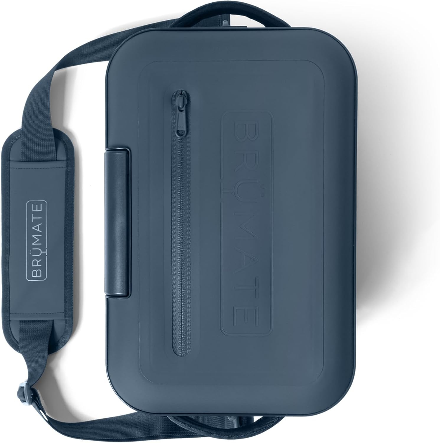 image:imageBrMate MagPack Insulated Soft Cooler Leakproof Zipperless Magnetic Seal 48 Hour Ice Retention 12 18 24 Can SizesNightfall Blue 12 Cans