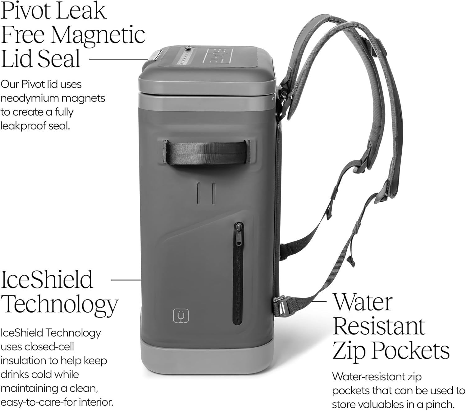 image:imageBrMate MagPack Insulated Soft Cooler Leakproof Zipperless Magnetic Seal 48 Hour Ice Retention 12 18 24 Can SizesPrimrose 24 Cans