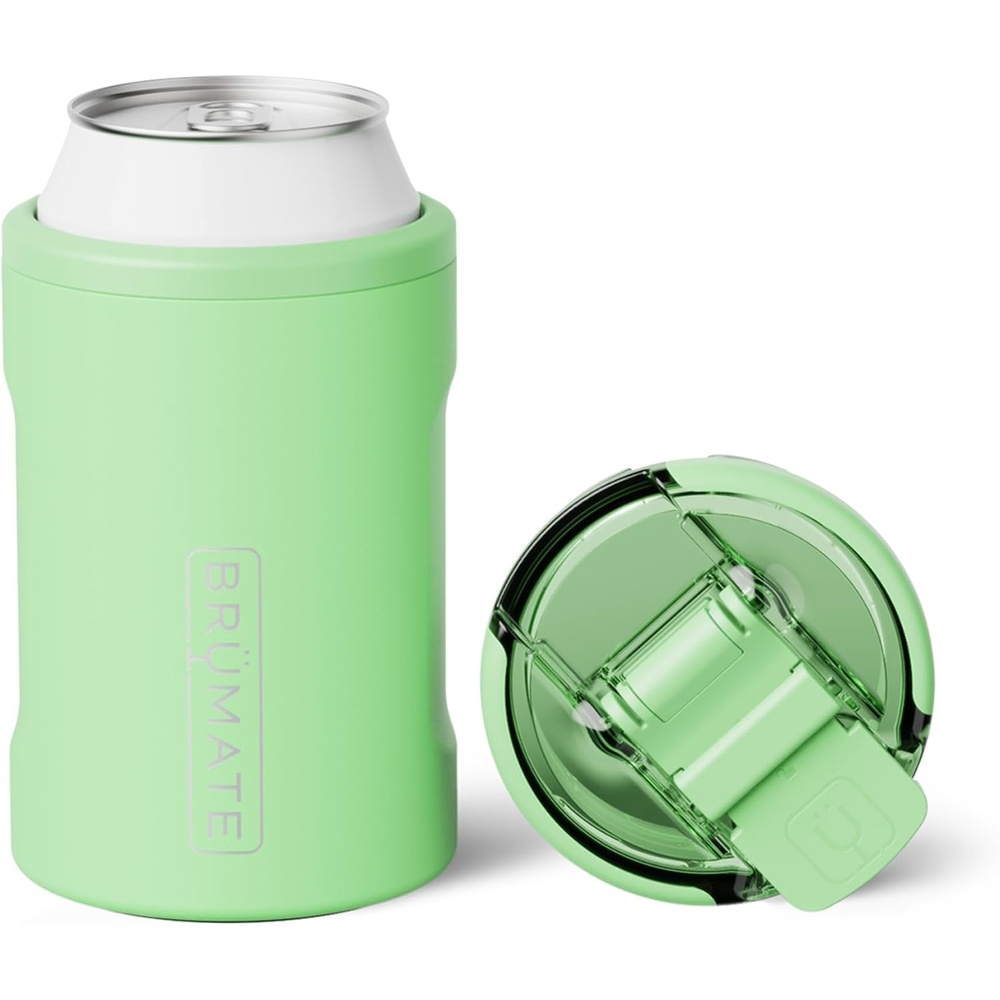 image:imageBrMate Hopsulator Duo 2in1 Can Cooler Insulated for Cans 100 Leak Proof Tumbler with Lid Can Insulated for Hard Seltzer Beer Soda and Energy DrinksKiwi