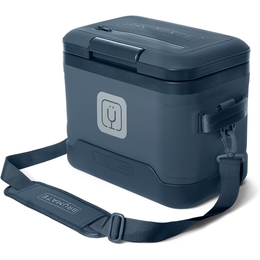 image:imageBrMate MagPack Insulated Soft Cooler Leakproof Zipperless Magnetic Seal 48 Hour Ice Retention 12 18 24 Can SizesNightfall Blue 12 Cans