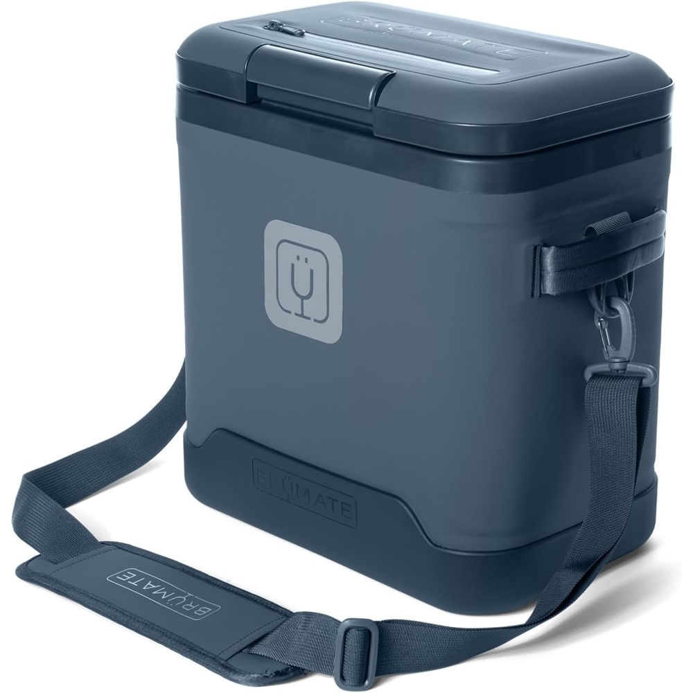 image:imageBrMate MagPack Insulated Soft Cooler Leakproof Zipperless Magnetic Seal 48 Hour Ice Retention 12 18 24 Can SizesNightfall Blue 18 Cans