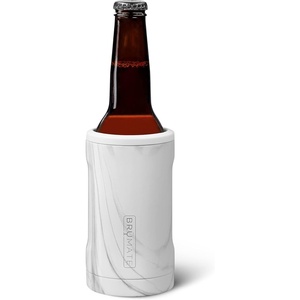 image:imageBrMate Hopsulator Bottl Insulated Bottle Cooler for Standard 12oz Glass Bottles  Glass Bottle Insulated Stainless Steel Drink Holder for Beer and Soda Matte GrayCarrara