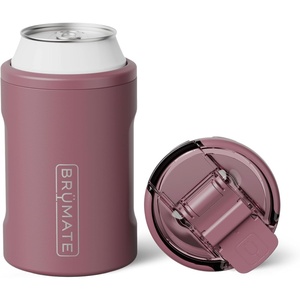 image:imageBrMate Hopsulator Duo 2in1 Can Cooler Insulated for Cans  100 Leak Proof Tumbler with Lid  Can Insulated for Hard Seltzer Beer Soda and Energy DrinksRose Taupe