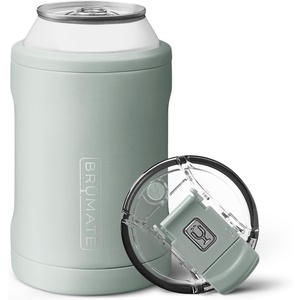 image:imageBrMate Hopsulator Duo 2in1 Can Cooler Insulated for Cans  100 Leak Proof Tumbler with Lid  Can Insulated for Hard Seltzer Beer Soda and Energy DrinksSage