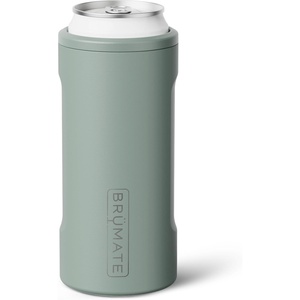 image:imageBrMate Hopsulator Slim Can Cooler Insulated for 12oz Slim Cans  Skinny Can Insulated Stainless Steel Drink Holder for Hard Seltzer Beer Soda and Energy Drinks Black StainlessSage