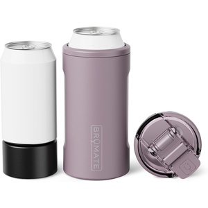 image:imageBrMate Hopsulator Trio 3in1 Insulated Can Cooler for 12oz  16oz Cans  100 Leak Proof Tumbler with Lid  Insulated for Beer Soda and Energy DrinksLilac Dusk
