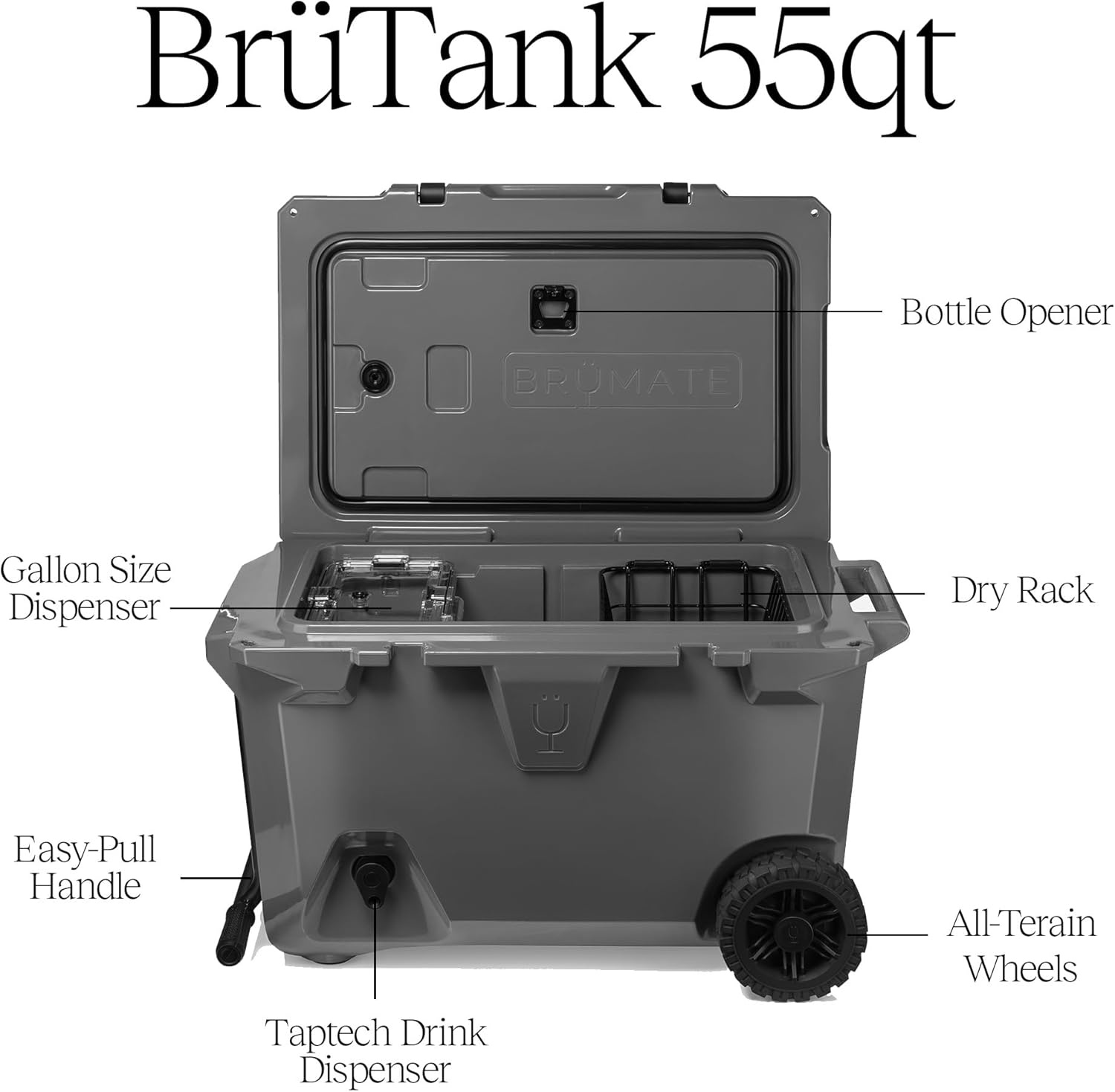 image:imageBrMate BrTank Hard Cooler with Builtin Drink Tank amp Tap 5 Day Ice Retention Perfect for Beach Tailgating Camping Sports Games amp MoreOcean Swirl
