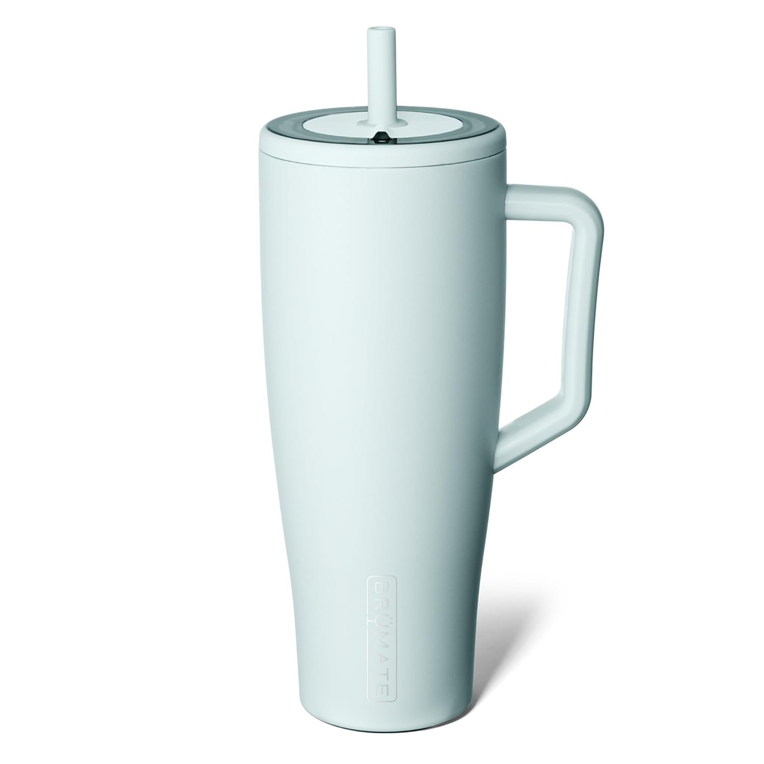 image:imageBrMate Era 30 oz Tumbler with Handle amp Straw 100 Leakproof Insulated Water Bottle Tumbler with Lid amp Flexible SoftSip Straw Made of Stainless Steel Cup Holder Friendly 30oz CuraaoBlue Agave