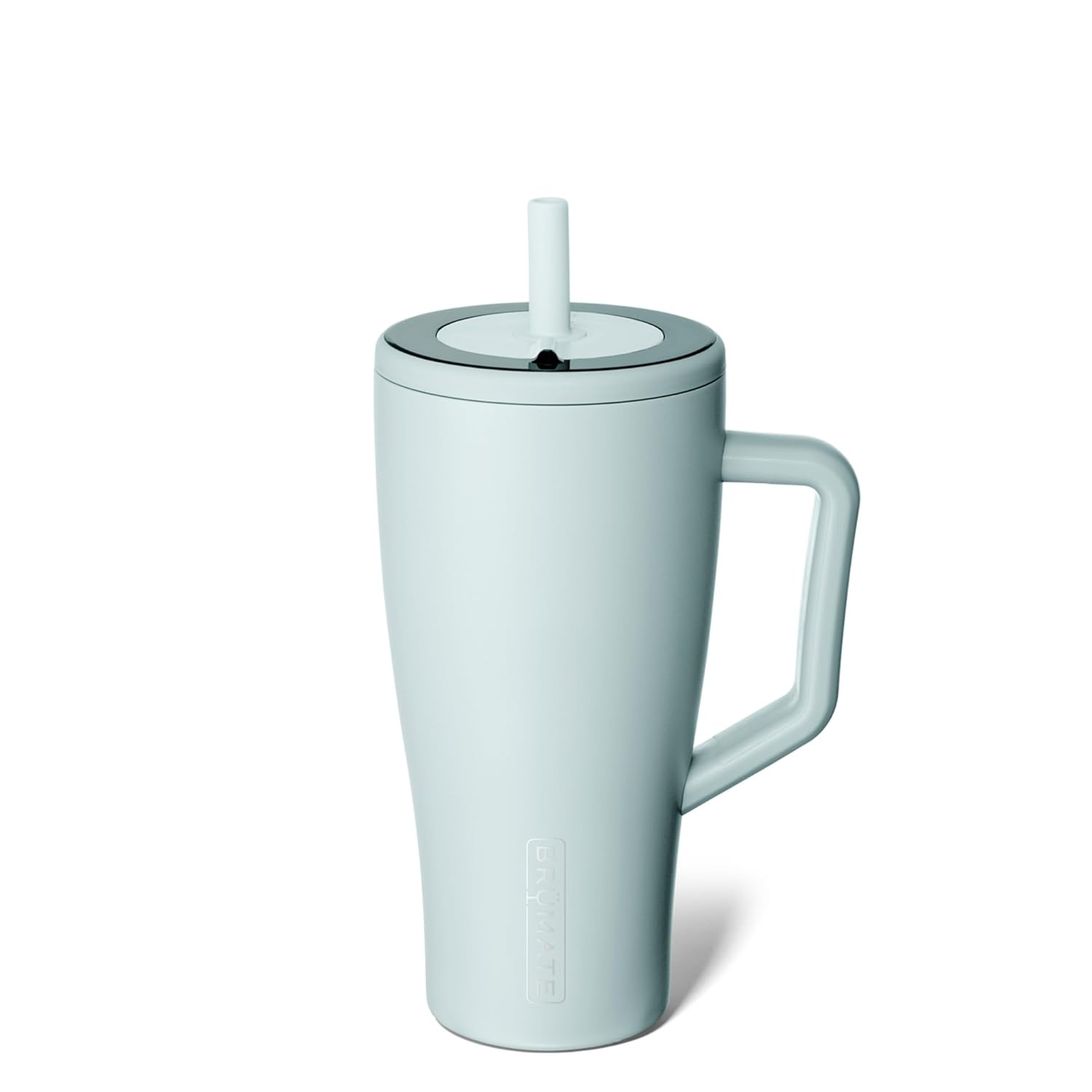 image:imageBrMate Era 30 oz Tumbler with Handle amp Straw 100 Leakproof Insulated Water Bottle Tumbler with Lid amp Flexible SoftSip Straw Made of Stainless Steel Cup Holder Friendly 30oz CuraaoBlue Agave