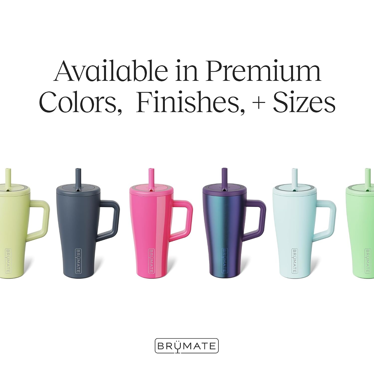 image:imageBrMate Era 30 oz Tumbler with Handle amp Straw 100 Leakproof Insulated Water Bottle Tumbler with Lid amp Flexible SoftSip Straw Made of Stainless Steel Cup Holder Friendly 30oz CuraaoBlue Agave