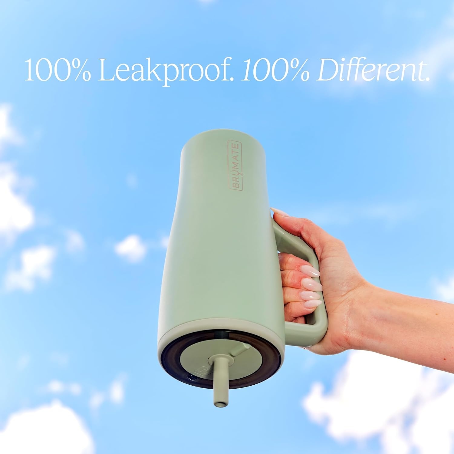 image:imageBrMate Era 30 oz Tumbler with Handle amp Straw 100 Leakproof Insulated Water Bottle Tumbler with Lid amp Flexible SoftSip Straw Made of Stainless Steel Cup Holder Friendly 30oz CuraaoNightfall Blue