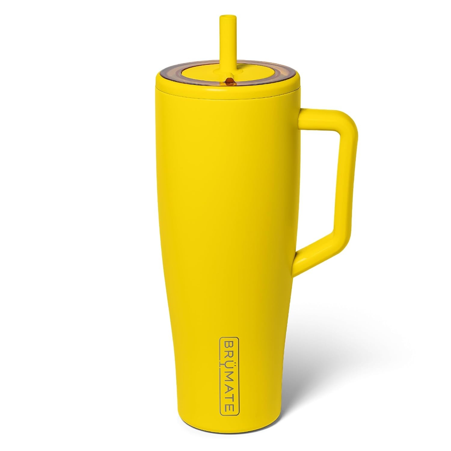 image:imageBrMate Era 30 oz Tumbler with Handle amp Straw 100 Leakproof Insulated Water Bottle Tumbler with Lid amp Flexible SoftSip Straw Made of Stainless Steel Cup Holder Friendly 30oz CuraaoPineapple
