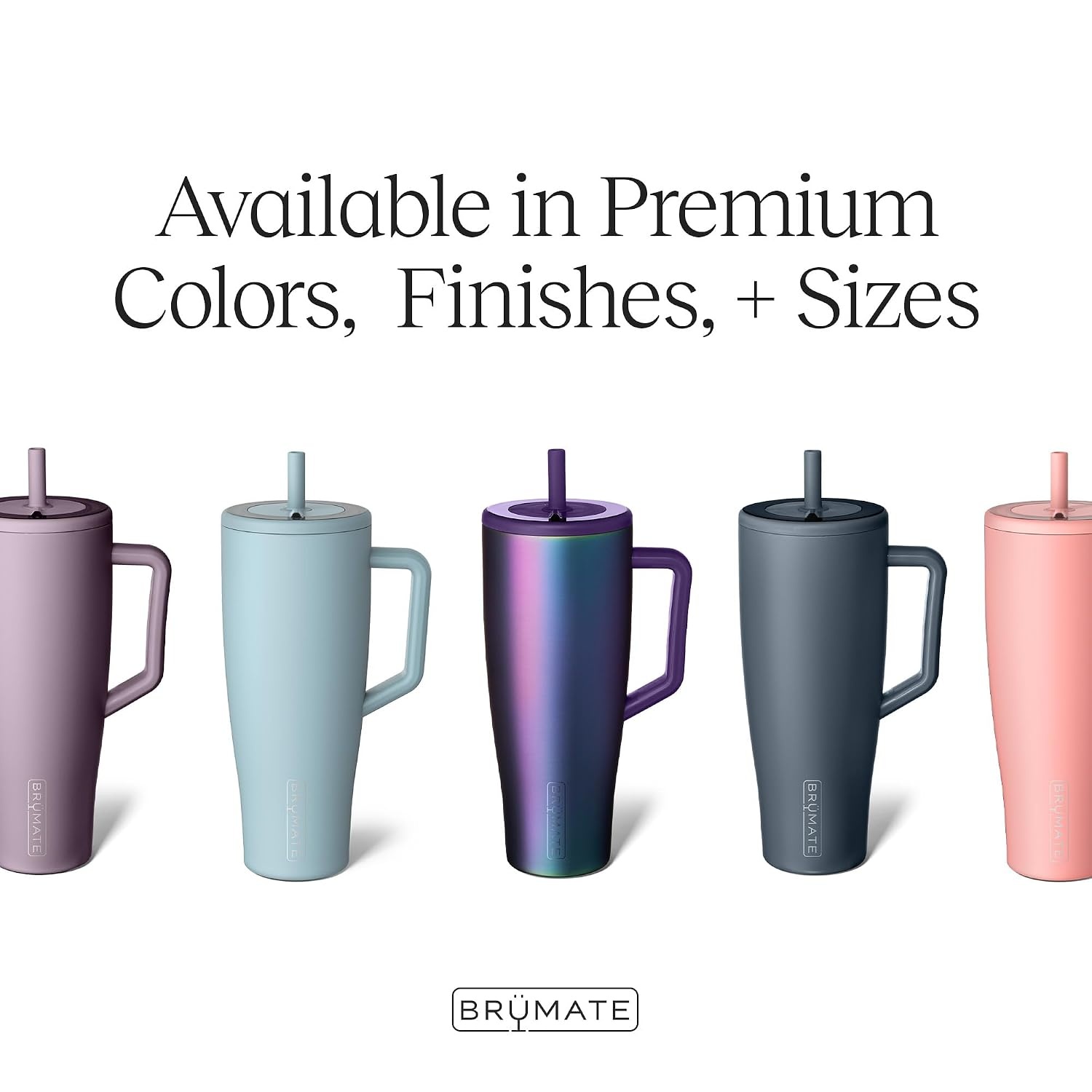 image:imageBrMate Era 30 oz Tumbler with Handle amp Straw 100 Leakproof Insulated Water Bottle Tumbler with Lid amp Flexible SoftSip Straw Made of Stainless Steel Cup Holder Friendly 30oz CuraaoKiwi