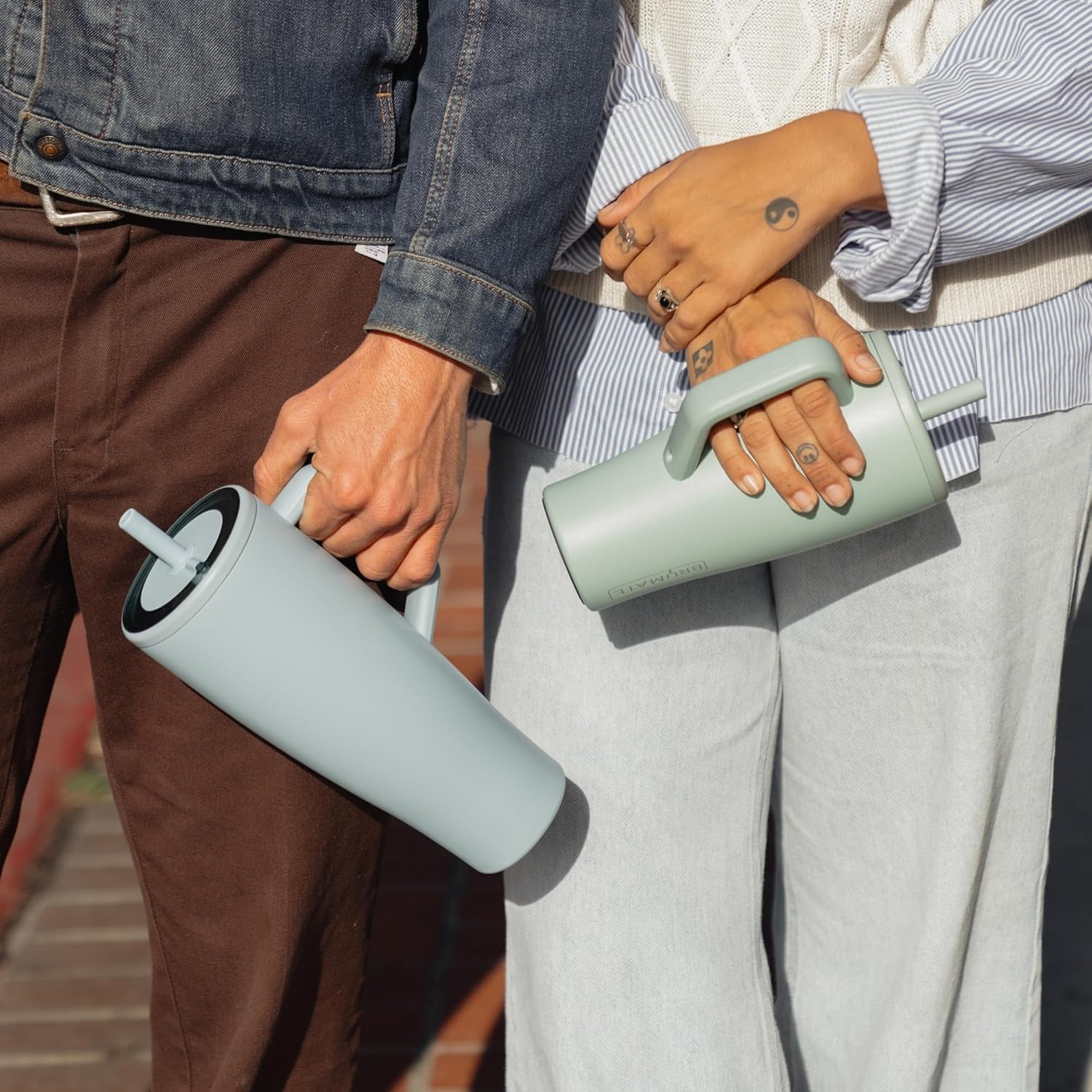 image:imageBrMate Era 30 oz Tumbler with Handle amp Straw 100 Leakproof Insulated Water Bottle Tumbler with Lid amp Flexible SoftSip Straw Made of Stainless Steel Cup Holder Friendly 30oz CuraaoKiwi