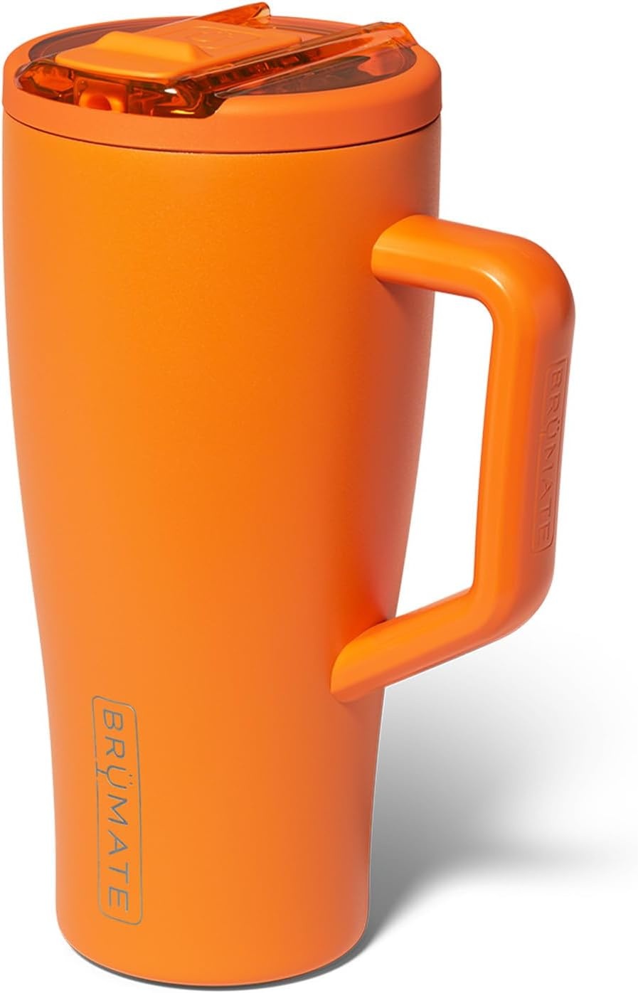 image:imageBrMate Era Flip 40oz Tumbler with 100 Leakproof Covered Straw Lid Hygienic Covered Straw Insulated Stainless Steel Water Bottle with Handle Cup Holder Friendly BPAFree Lilac DuskClementine