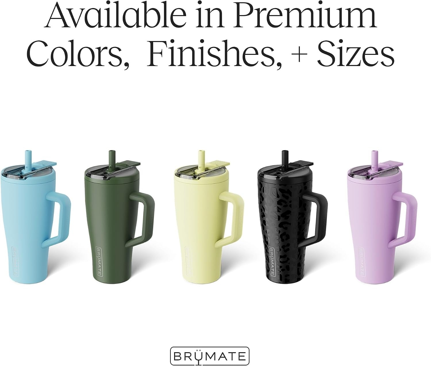 image:imageBrMate Era Flip 40oz Tumbler with 100 Leakproof Covered Straw Lid Hygienic Covered Straw Insulated Stainless Steel Water Bottle with Handle Cup Holder Friendly BPAFree Lilac DuskClementine