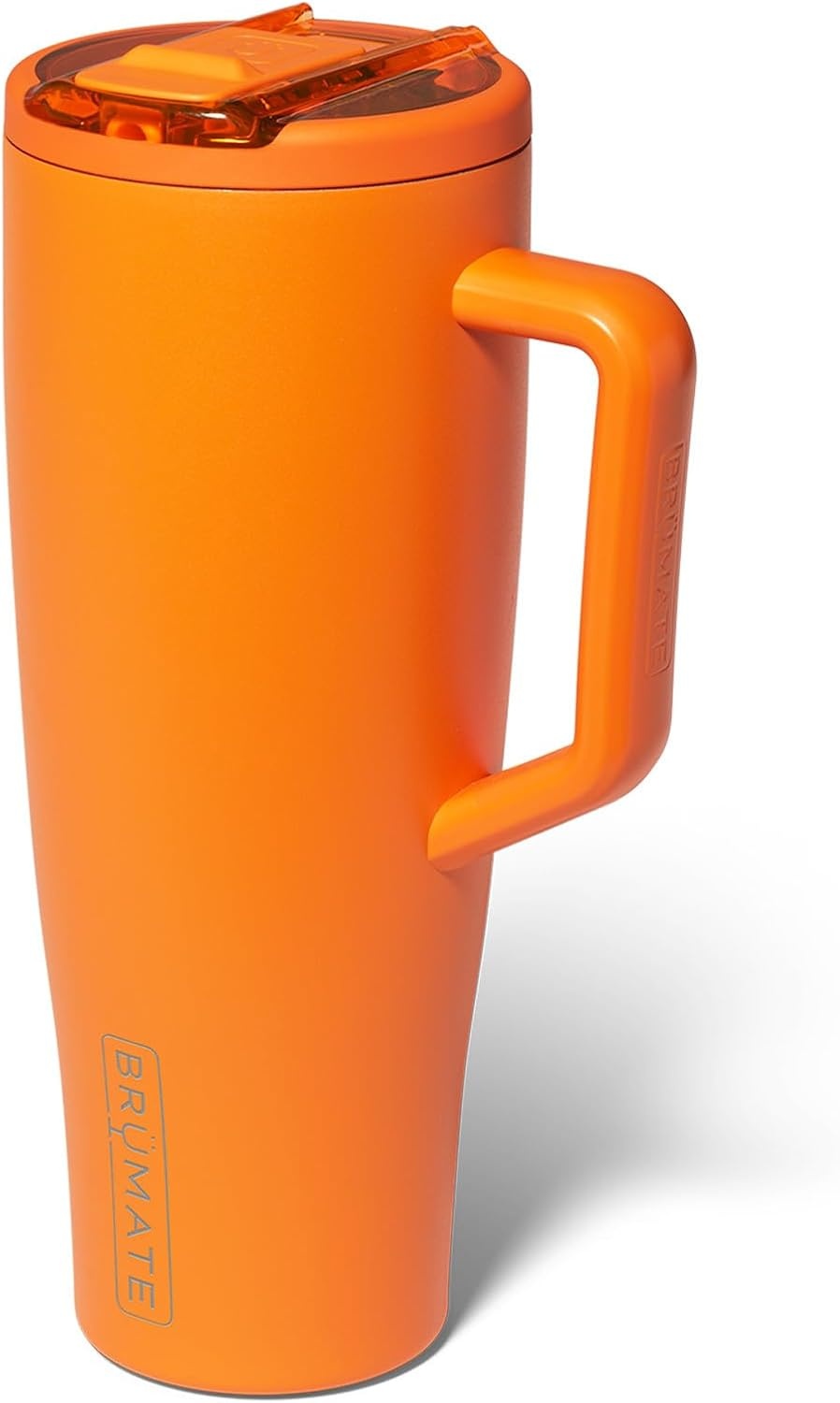 image:imageBrMate Era Flip 40oz Tumbler with 100 Leakproof Covered Straw Lid Hygienic Covered Straw Insulated Stainless Steel Water Bottle with Handle Cup Holder Friendly BPAFree Lilac DuskClementine