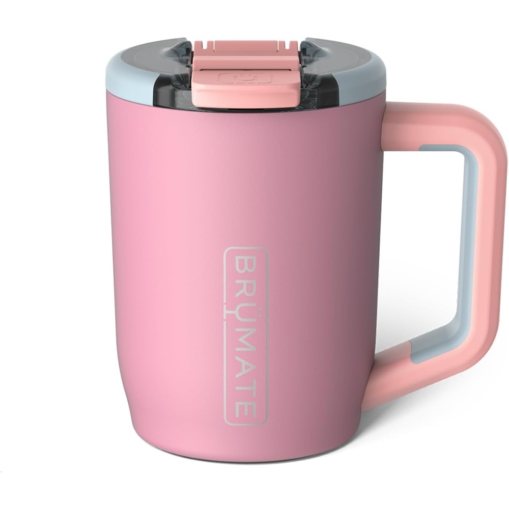 image:imageBrMate Mv 15oz 100 Leak Proof Insulated Coffee Mug with Handle amp Lid Stainless Steel Coffee Travel Mug Double Walled Coffee Cup Nightfall BlueEclipse
