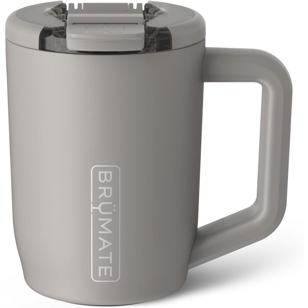 image:imageBrMate Mv 15oz 100 Leak Proof Insulated Coffee Mug with Handle amp Lid Stainless Steel Coffee Travel Mug Double Walled Coffee Cup Nightfall BlueMocha