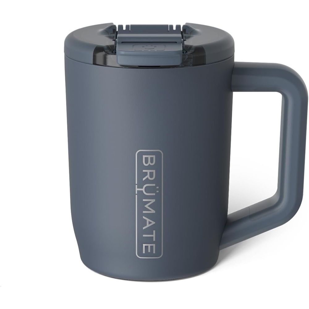 image:imageBrMate Mv 15oz 100 Leak Proof Insulated Coffee Mug with Handle amp Lid Stainless Steel Coffee Travel Mug Double Walled Coffee Cup Nightfall BlueNightfall Blue