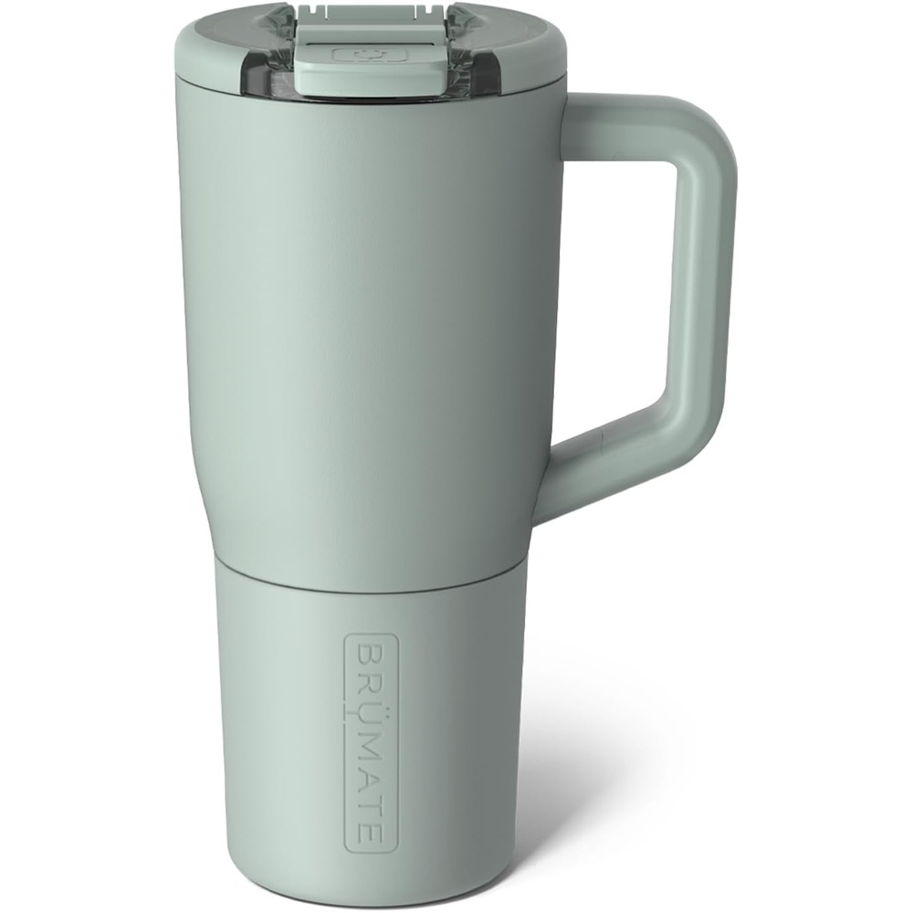 image:imageBrMate Mv 25oz 100 Leak Proof Insulated Coffee Mug with Handle amp Lid Stainless Steel Coffee Travel Mug Double Walled Coffee Cup Navy Polka DotsSage
