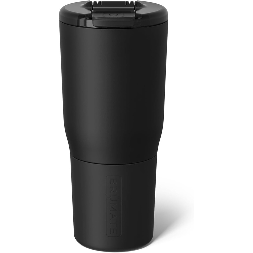 image:imageBrMate Nav 35oz 100 Leak Proof Insulated Travel Tumbler with Magnetic BevLock Lid Double Wall CupHolder Friendly Stainless Steel Mug Dark AuraMatte Black