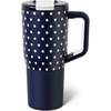 Navy Polka Dots