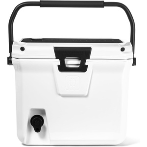 image:imageBrMate BrTank Hard Cooler with Builtin Drink Tank amp Tap  5 Day Ice Retention  Perfect for Beach Tailgating Camping Sports Games amp MoreIce White