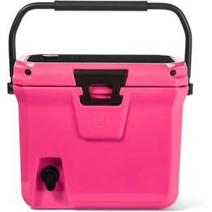 image:imageBrMate BrTank Hard Cooler with Builtin Drink Tank amp Tap  5 Day Ice Retention  Perfect for Beach Tailgating Camping Sports Games amp MoreNeon Pink