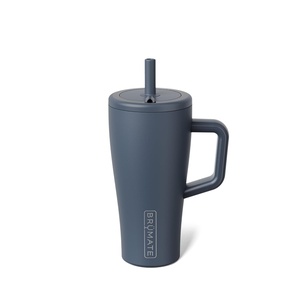 image:imageBrMate Era 30 oz Tumbler with Handle amp Straw  100 Leakproof Insulated Water Bottle Tumbler with Lid amp Flexible SoftSip Straw  Made of Stainless Steel  Cup Holder Friendly  30oz CuraaoNightfall Blue