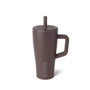 image:imageBrMate Era 30 oz Tumbler with Handle amp Straw  100 Leakproof Insulated Water Bottle Tumbler with Lid amp Flexible SoftSip Straw  Made of Stainless Steel  Cup Holder Friendly  30oz CuraaoJava