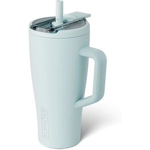 image:imageBrMate Era Flip 40oz Tumbler with 100 Leakproof Covered Straw Lid  Hygienic Covered Straw  Insulated Stainless Steel Water Bottle with Handle  Cup Holder Friendly  BPAFree Lilac DuskBlue Agave