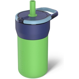image:imageBrMate Leap 12oz 100 Leakproof Kids Tumbler with Handle amp Silicone Soft Straw  Durable Drop Resistant Silicone Sleeve  Made of Insulated Stainless Steel  Cup Holder Friendly  Violet CrushNeutron