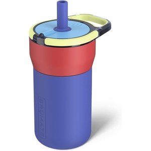 image:imageBrMate Leap 12oz 100 Leakproof Kids Tumbler with Handle amp Silicone Soft Straw  Durable Drop Resistant Silicone Sleeve  Made of Insulated Stainless Steel  Cup Holder Friendly  Violet CrushSupernova