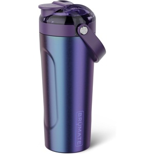 image:imageBrMate MultiShaker Blender Shaker Bottle  100 Leakproof Insulated Stainless Steel  Pre Workout and Protein Shaker Bottle for the Gym  25oz MochaDark Aura