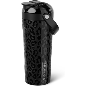 image:imageBrMate MultiShaker Blender Shaker Bottle  100 Leakproof Insulated Stainless Steel  Pre Workout and Protein Shaker Bottle for the Gym  25oz MochaOnyx Leopard