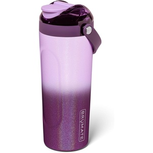 image:imageBrMate MultiShaker Blender Shaker Bottle  100 Leakproof Insulated Stainless Steel  Pre Workout and Protein Shaker Bottle for the Gym  25oz MochaViolet Crush