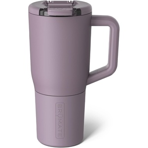 image:imageBrMate Mv  25oz 100 Leak Proof Insulated Coffee Mug with Handle amp Lid  Stainless Steel Coffee Travel Mug  Double Walled Coffee Cup Navy Polka DotsLilac Dusk