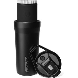 image:imageBrMate Pour Over 20oz Insulated Coffee Mug  2in1 Travel Coffee Maker with 100 Leakproof Lid  Insulated Coffee Tumbler  Travel amp Camping  Comes with Filter Dripper  BPAFree Matte BlackMatte Black