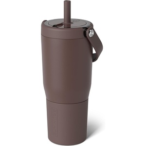 image:imageBrMate Resa 35oz 100 Leakproof Travel Tumbler with Handle amp Straw  Flexible SoftSip Straw  Silicone Sleeve for Durability  Stainless Steel  Cup Holder amp Travel Friendly Water Bottle PineappleJava