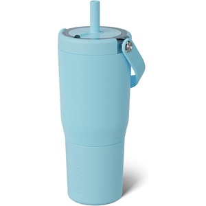 image:imageBrMate Resa 35oz 100 Leakproof Travel Tumbler with Handle amp Straw  Flexible SoftSip Straw  Silicone Sleeve for Durability  Stainless Steel  Cup Holder amp Travel Friendly Water Bottle PineappleGlacier
