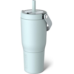image:imageBrMate Resa 35oz 100 Leakproof Travel Tumbler with Handle amp Straw  Flexible SoftSip Straw  Silicone Sleeve for Durability  Stainless Steel  Cup Holder amp Travel Friendly Water Bottle PineappleBlue Agave