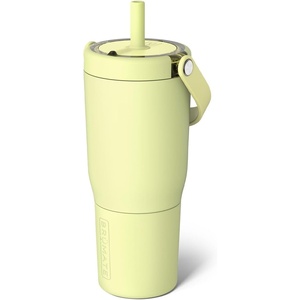 image:imageBrMate Resa 35oz 100 Leakproof Travel Tumbler with Handle amp Straw  Flexible SoftSip Straw  Silicone Sleeve for Durability  Stainless Steel  Cup Holder amp Travel Friendly Water Bottle PineapplePrickly Pear