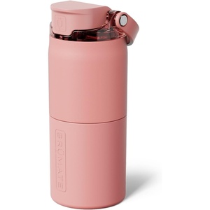 image:imageBrMate Rise 35oz Water Bottle With 100 Leakproof Covered Silicone Straw  Insulated Stainless Steel Water Bottle  Fast Flow  Soft Sip Silicone Spout  Removable Straw  BPAFree Nightfall BlueGuava