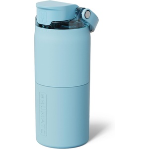 image:imageBrMate Rise 35oz Water Bottle With 100 Leakproof Covered Silicone Straw  Insulated Stainless Steel Water Bottle  Fast Flow  Soft Sip Silicone Spout  Removable Straw  BPAFree Nightfall BlueGlacier