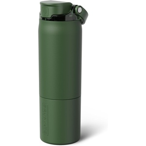 image:imageBrMate Rise 35oz Water Bottle With 100 Leakproof Covered Silicone Straw  Insulated Stainless Steel Water Bottle  Fast Flow  Soft Sip Silicone Spout  Removable Straw  BPAFree Nightfall BlueOD Green