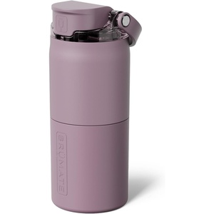 image:imageBrMate Rise 35oz Water Bottle With 100 Leakproof Covered Silicone Straw  Insulated Stainless Steel Water Bottle  Fast Flow  Soft Sip Silicone Spout  Removable Straw  BPAFree Nightfall BlueLilac Dusk