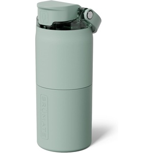 image:imageBrMate Rise 35oz Water Bottle With 100 Leakproof Covered Silicone Straw  Insulated Stainless Steel Water Bottle  Fast Flow  Soft Sip Silicone Spout  Removable Straw  BPAFree Nightfall BlueSage
